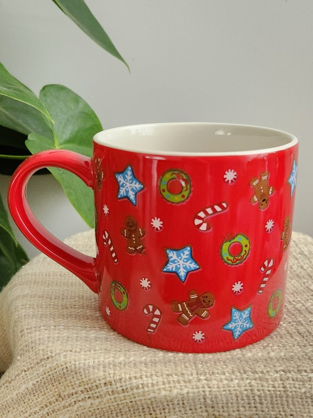 Wondershop Holiday Stoneware Mug Target Red Candy Peppermint Cup